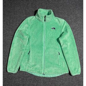 The North Face Women's Full-Zip Sherpa Fleece Jacket Light Mint Green Size L